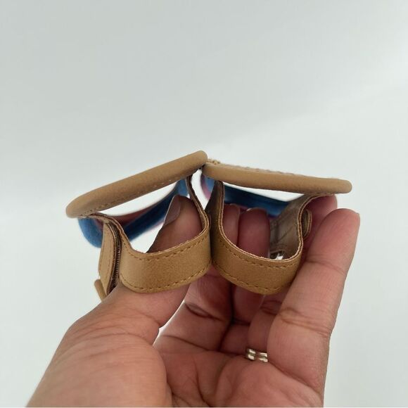 Old Navy Baby Girl’s Gradiant Rainbow Strappy Mixed Material Sandals 3 Months - Picture 7 of 14